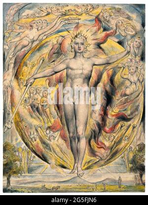 The Sun At His Eastern Gate 1820 By William Blake Stock Photo Alamy