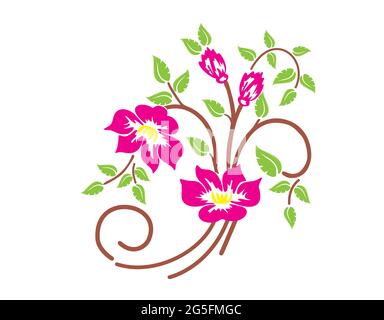 flower vector black and white flowers vector images Stock Vector