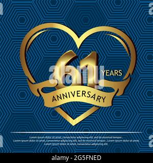 16 years anniversary golden. anniversary template design for web, game ,Creative poster, booklet, leaflet, flyer, magazine, invitation card - Vector Stock Vector