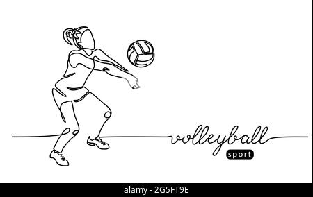Volleyball sketch hires stock photography and images  Alamy