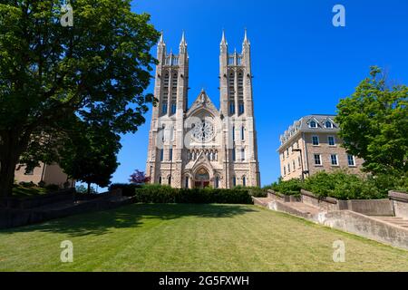 Basilica of Our Lady Immaculate Roman Catholic basilica in Guelph Ontario Canada. Stock Photo