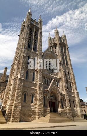 Basilica of Our Lady Immaculate Roman Catholic basilica in Guelph Ontario Canada. Stock Photo