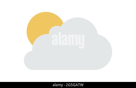 Cloudy day icon vector image Stock Vector