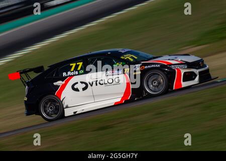 Sao Paulo, Sao Paulo, Brazil. 27th June, 2021. 77 RAPHAEL REIS, of W2 Racing, in action during the the 1st stage of the TCR South America Touring Car Championship 2021, at Interlagos circuit in Sao Paulo, Brazil, this Sunday (26) Credit: Paulo Lopes/ZUMA Wire/Alamy Live News Stock Photo