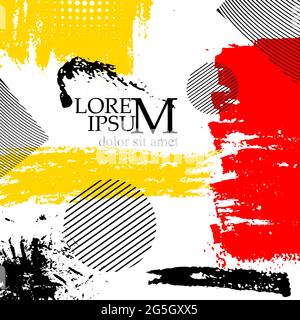 Abstract background for text. With handmade items. Vector illustration Stock Vector
