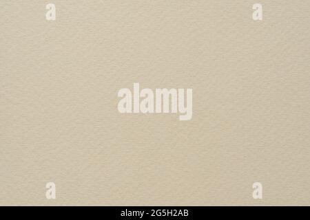 Beige paper texture. Paper sheet for painting and drawing close up. Stock Photo