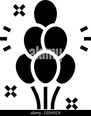 balloon arch and column glyph icon vector illustration Stock Vector ...