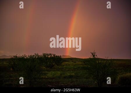 Monsoon season in Arizona Stock Photo