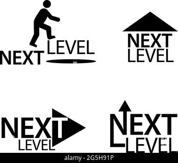 Next level stock vector, flat design Stock Vector