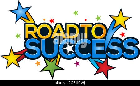 Road to success icon stock-vector. Stock Vector