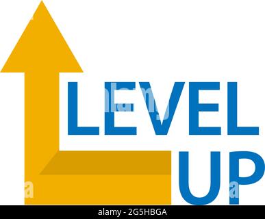 Level up stock logo vector. Abstract house logo. Vector Illustration on white background Stock Vector