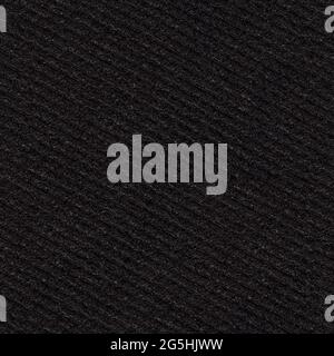 Usual black textile background for your project. Seamless square texture. Stock Photo