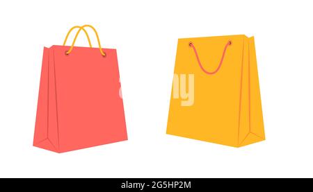 Shopping bag on white background Stock Vector