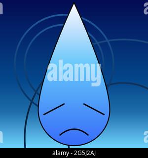 Water drop icon in comic style. Raindrop vector cartoon illustration  pictogram. Droplet water blob business concept splash effect Stock Vector  Image & Art - Alamy