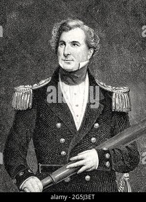 Sir James Clark Ross, 1800 – 1862, a British Royal Navy officer and polar explorer Stock Photo