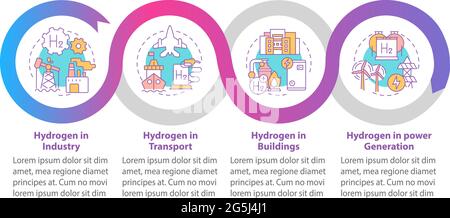 Hydrogen usage vector infographic template Stock Vector Image & Art - Alamy