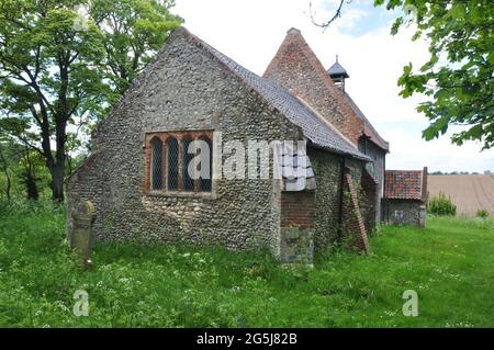 All saints church, Waterden, north Norfolk, England UK Stock Photo