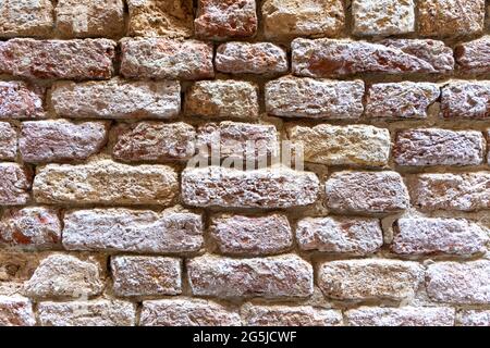 Old Brickwall in Venice, Italy Stock Photo