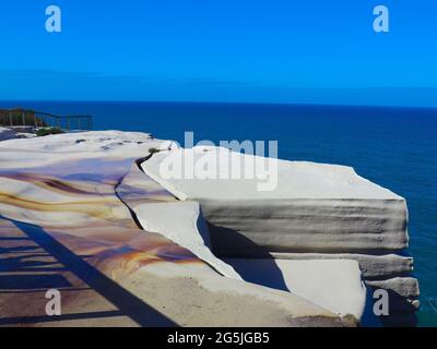 Wedding cake rock in Sydney National Park Australia Stock Photo