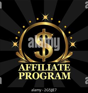 Affiliate program stock background. Vector Illustration Stock Vector