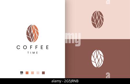 abstract coffee logo in modern and unique shape Stock Vector