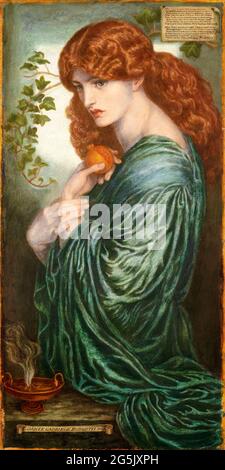 Dante Gabriel Rossetti, painting, Proserpine, 1882, British, Pre-Raphaelite Stock Photo