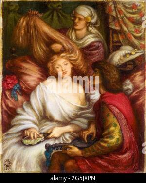 Morning Music, painting by Dante Gabriel Rossetti, 1867 Stock Photo