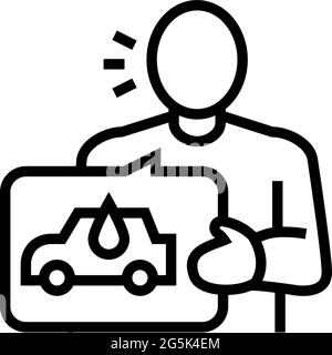 client car wash line icon vector illustration Stock Vector Image & Art ...