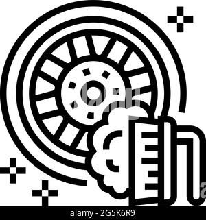 client car wash line icon vector illustration Stock Vector Image & Art ...