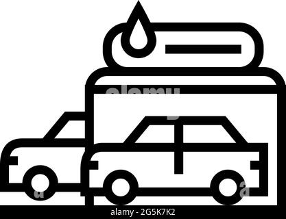 customer car washing line icon vector illustration Stock Vector Image ...