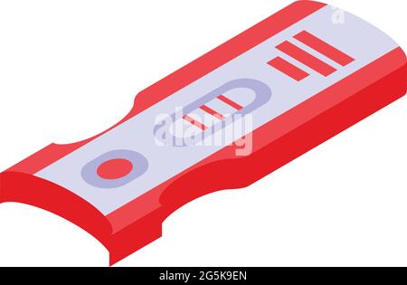 Blood test result icon isometric vector. Lab report. Health analysis check Stock Vector