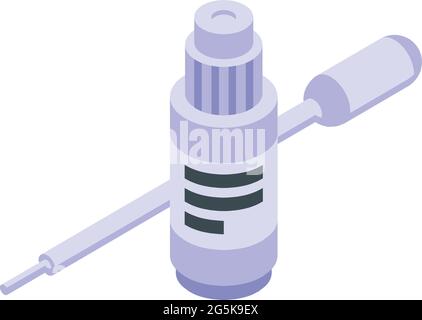 Lab test result icon isometric vector. Laboratory analysis. Corona test result Stock Vector