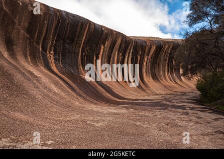 WAVE ROCK, KATTER KICH, HYDEN ROCK, HYDEN, WESTERN AUSTRALIA Stock Photo