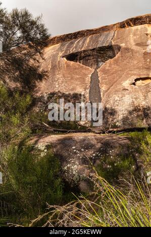 WAVE ROCK, KATTER KICH, HYDEN ROCK, HYDEN, WESTERN AUSTRALIA Stock Photo