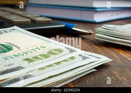 Financial Planning Concept. Notepad With Investment Plan Text, Wooden ...