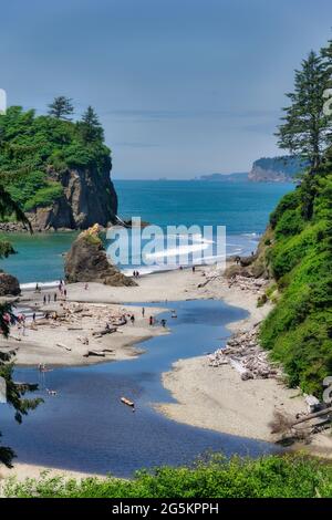 Ruby Beach, Olympic National Park Stock Photo