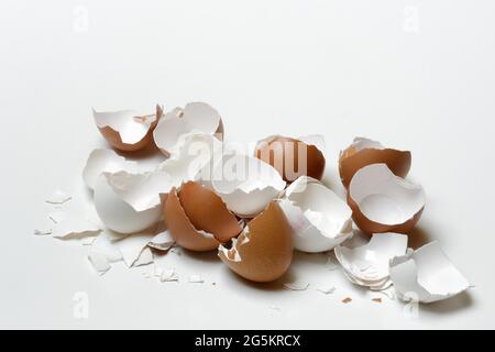 Broken eggshells Stock Photo