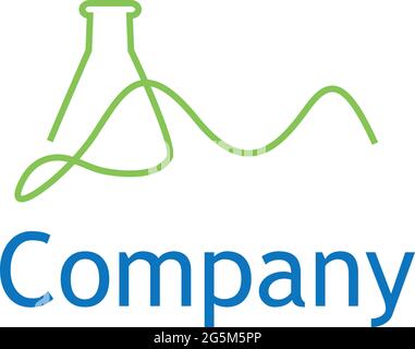 Abstract Lab logo template. flat design Stock Vector