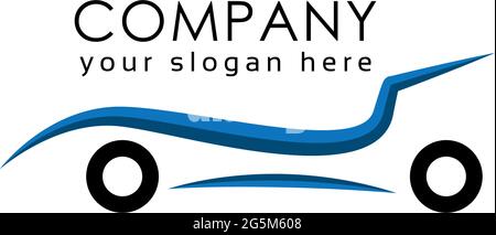line car logo template Stock Vector