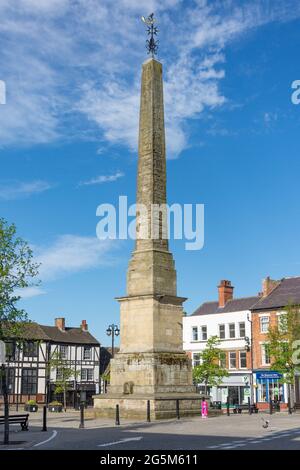 Ripon Obelisk, Market Place, Ripon, North Yorkshire, England, United Kingdom Stock Photo