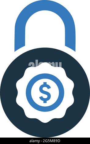Fixed deposit icon is isolated on white background. Use for graphic and web design or commercial purposes. Vector EPS file. Stock Vector