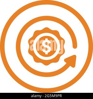 Refinance, mortgage icon - Simple editable vector EPS file. Stock Vector