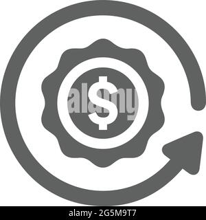 Refinance, mortgage icon - Simple editable vector EPS file. Stock Vector