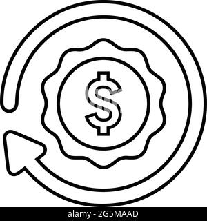 Refinance, mortgage icon - Simple editable vector EPS file. Stock Vector