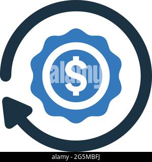 Refinance, mortgage icon - Simple editable vector EPS file. Stock Vector