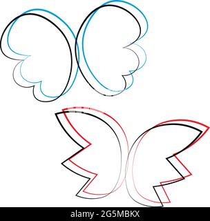 For icons, web, postcards, decor, packaging, prints for things, covers for notebooks, decoration of boxes for sticker, backpack, individual element, c Stock Vector