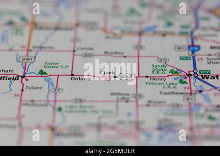 Kdot Road Conditions Map Clark South Dakota Usa Shown On A Geography Map Or Road Map Stock Photo -  Alamy