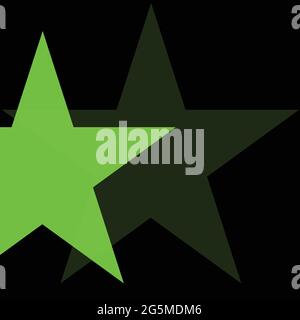 Green star vector pattern. abstract illustration with star pattern. template with new style for your brand Stock Vector