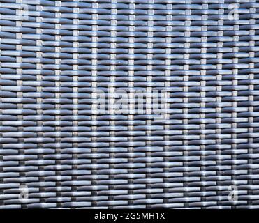 The texture of street furniture. Braided texture. Street furniture. Stock Photo