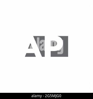 AP Logo Initial Letter Monogram with abstrac circle shape design ...